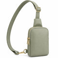 Bolso Bandolera Verde Oliva con Correa Ajustable