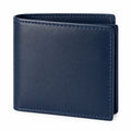 Cartera Plegable Azul para Hombre con Compartimentos Múltiples