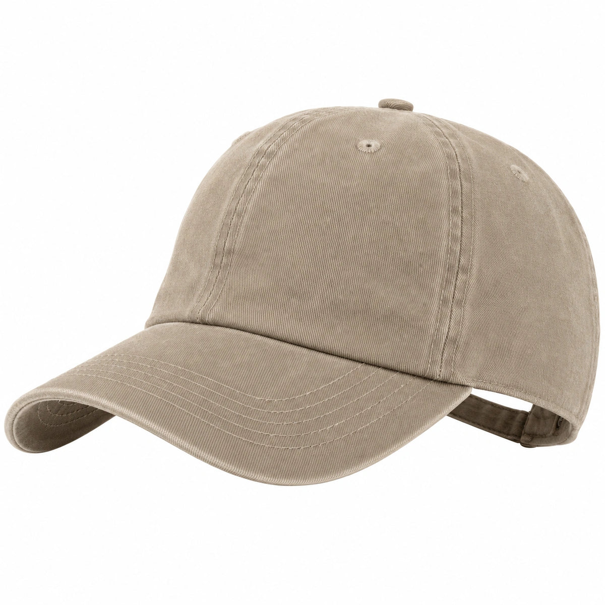 Gorra de Béisbol Clásica Ajustable Beige para Adultos
