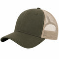 Gorra de béisbol transpirable verde olivo ajustable