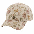 Gorra de Béisbol Floral Beige Ajustable Unisex