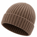 Gorro Acanalado de Punto Unisex Color Marrón