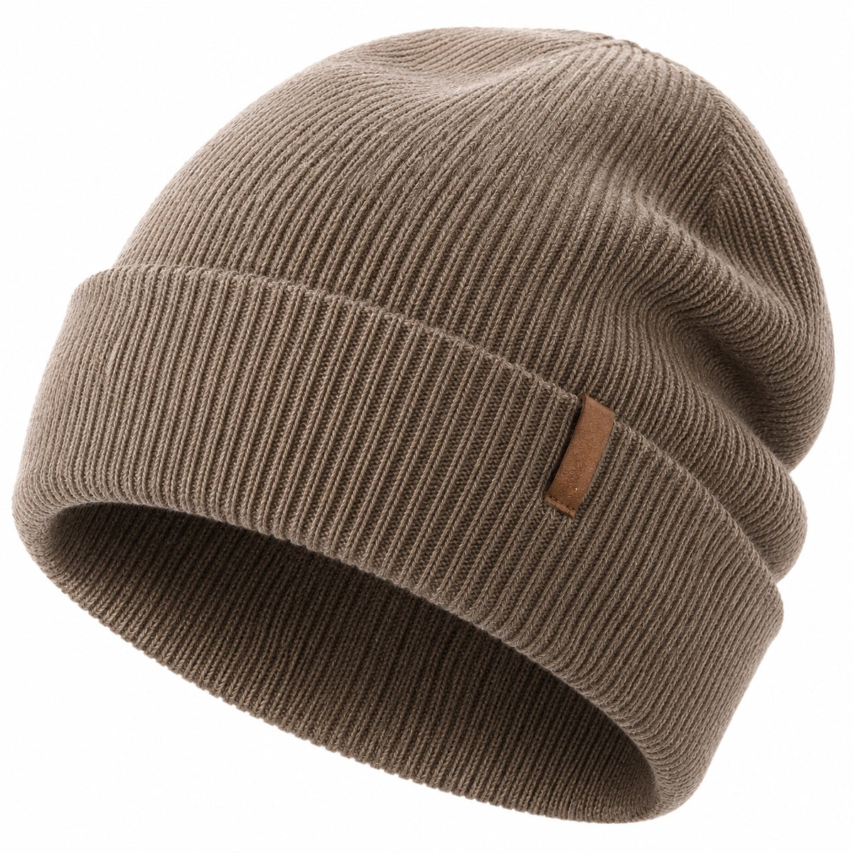 Gorro de Punto Unisex para Invierno Beige