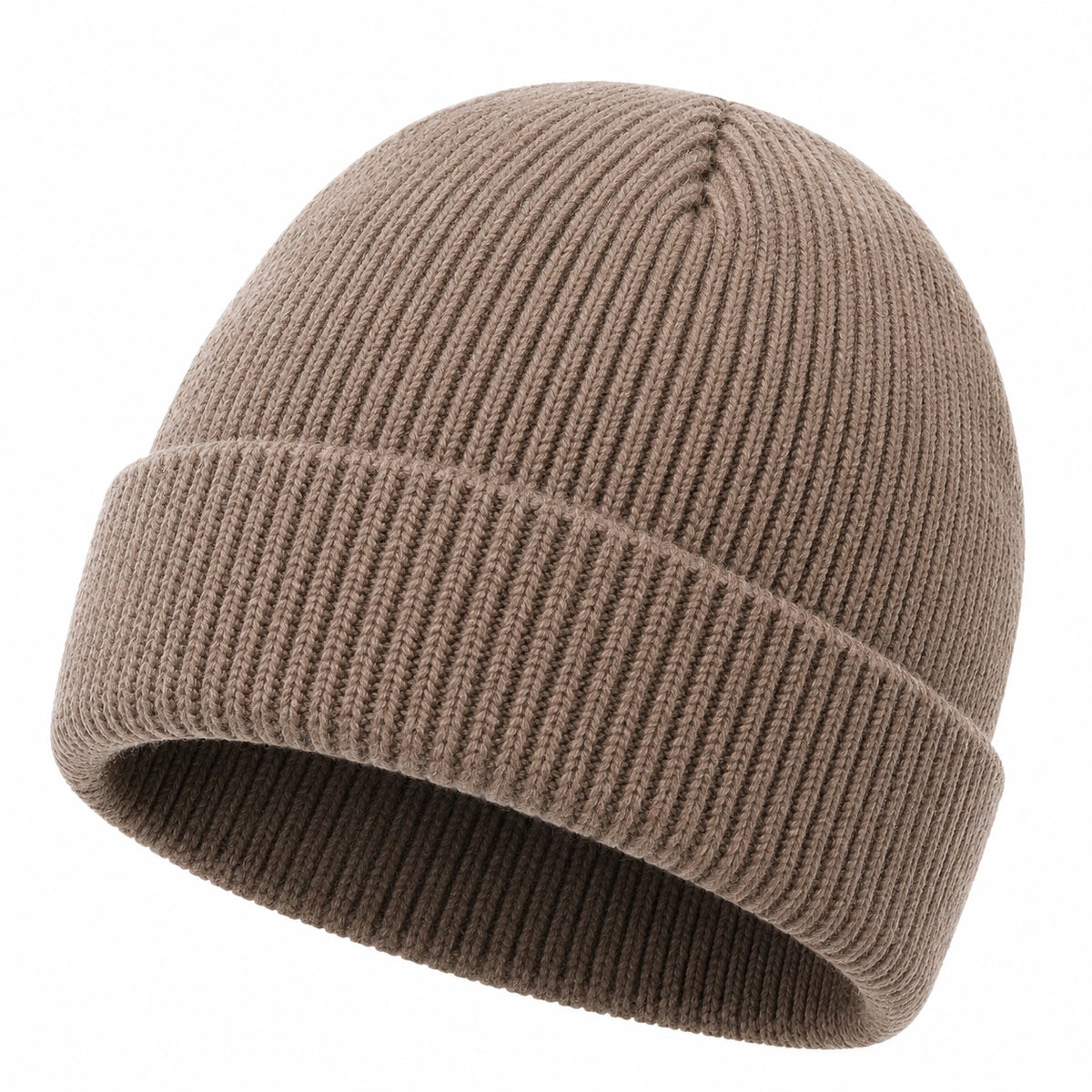 Gorro de Punto Unisex en Beige para Uso Diario