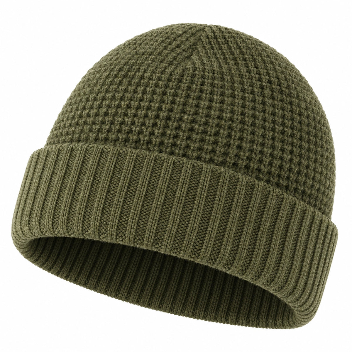 Gorro de invierno verde oliva para clima frío