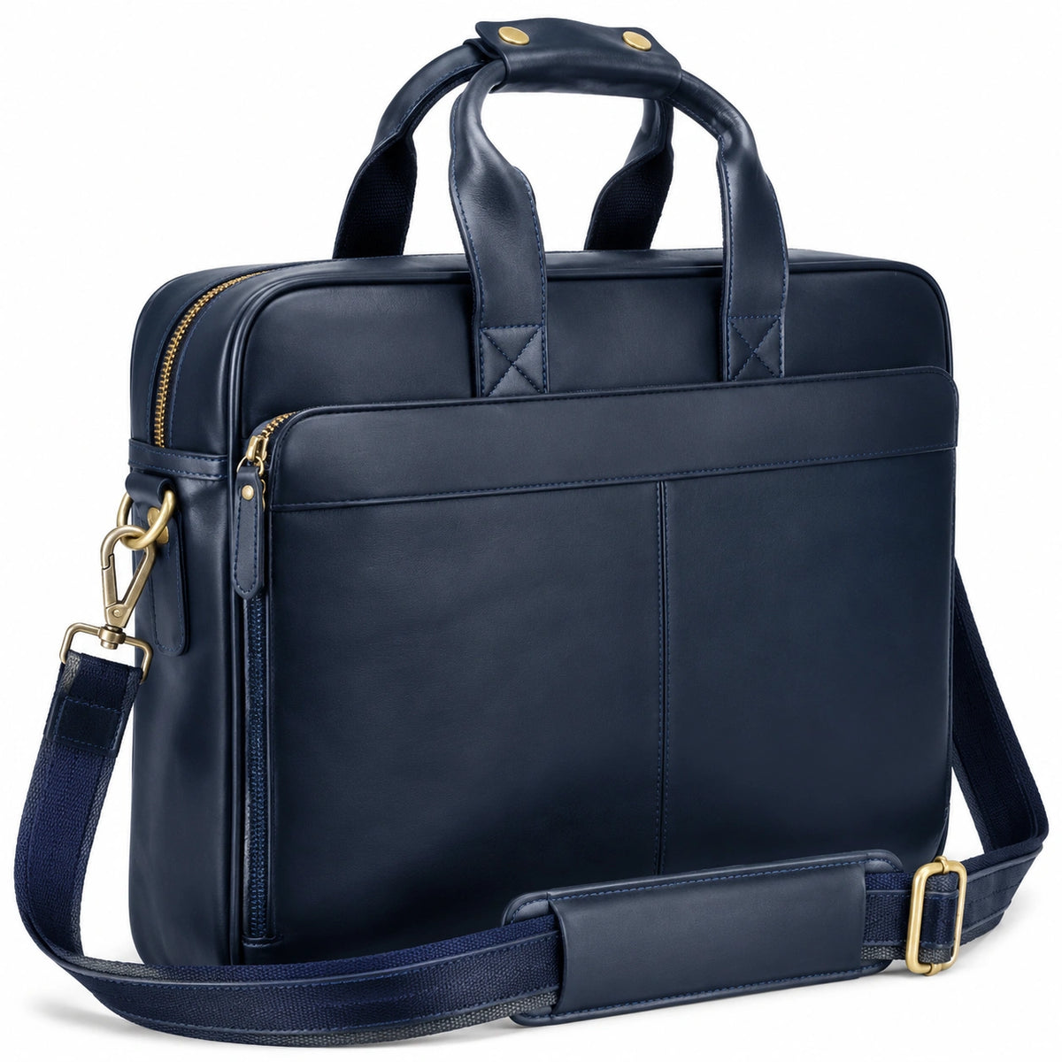 Bolso de Mano con Correa Ajustable Azul Marino