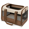 Transportador Plegable para Mascotas Beige/Marrón